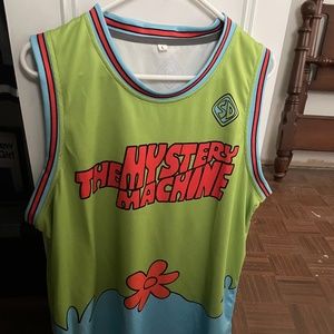 Scooby Doo Mystery Machine Basketball Uniform.